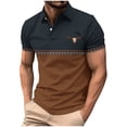 thumbnail image 1 of Mens Shirts Moisture Wicking Short Sleeve Printed Quick Dry Athletic Golf Tees Performance Golf Shirts, 1 of 5