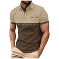 thumbnail image 1 of Mens Shirts Moisture Wicking Short Sleeve Printed Quick Dry Athletic Golf Tees Performance Golf Shirts, 1 of 5