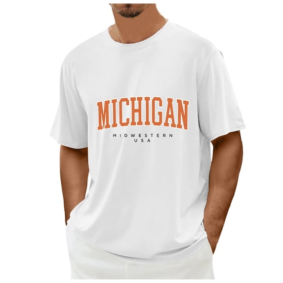 Mens Shirts Oversize Spring And Summer Trend Young Large Size Pattern Printing Short Sleeve White Tee Shirts Sizes XL