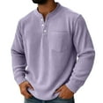 thumbnail image 1 of Mens Shirts - Pacificozy Shirts for Men, Men's Casual Ribbed Stand Collar Zipper Long Sleeve T-Shirt &Christmas Tshirts, 1 of 8