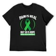 thumbnail image 1 of Mens Shirts Pain Is Real But So Is Hope Mental Health Awareness Tee Gift Black Medium, 1 of 5