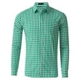 thumbnail image 1 of Mens Shirts Plaid Button Down Shirts Cotton Long Sleeve Dress Shirts Regular Fit Gingham Shirts, 1 of 5