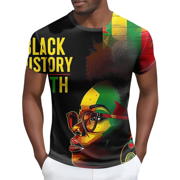 Mens Shirts Plus Size Short Sleeved Round Neck Printed Running Fitness Sports Shirt Multicolor XXXL