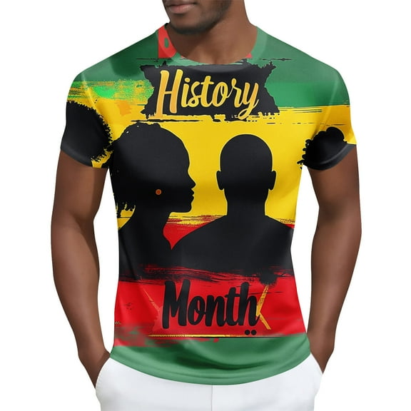 Mens Shirts Plus Size Short Sleeved Round Neck Printed Running Fitness Sports Shirt Multicolor XXXL