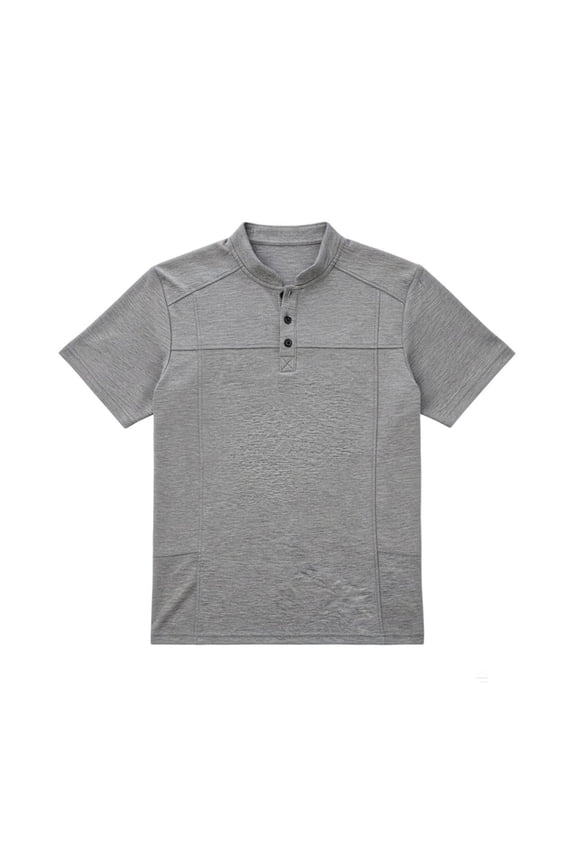 Mens Shirts Relaxed Short Sleeve Crew Neck Mens Spring Shirt,Grey,S