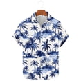 thumbnail image 1 of Mens Shirts On Sale Clearance JXMVOJ Men's Spring Summer Floral Print Short Sleeve Polo Shirt, Casual Button-Down Shirt, Stylish Tropical Shirt for Beach, Vacation & Everyday Wear, 1 of 5