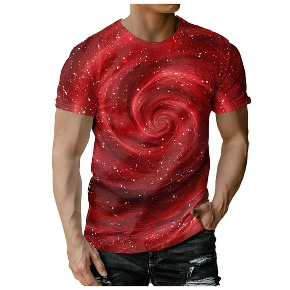 Mens Shirts Short Sleeve 3D Print Graphic Funny Colorful Summer Tee Shirts for Men M-3XL T Shirts for Men 3D Printed Fashion Crewneck