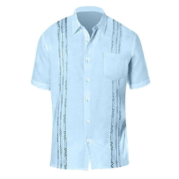 Mens Shirts Short Sleeve Button Up Floral Button Down Tropical Holiday Beach Mens T Shirts Short Sleeve Graphic Light Blue XXXXL