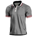 thumbnail image 1 of Mens Shirts Short Sleeve Casual Collared Shirts Moisture Wicking Athletic Work Golf Shirts for Men with Pocket, 3XL, 1 of 5