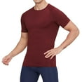thumbnail image 1 of Mens Shirts Short Sleeve, Compression Shirt Short Sleeve Football Basketball Undershirt Athletic Quick Dry Base Layer T-Shirt, 1 of 5