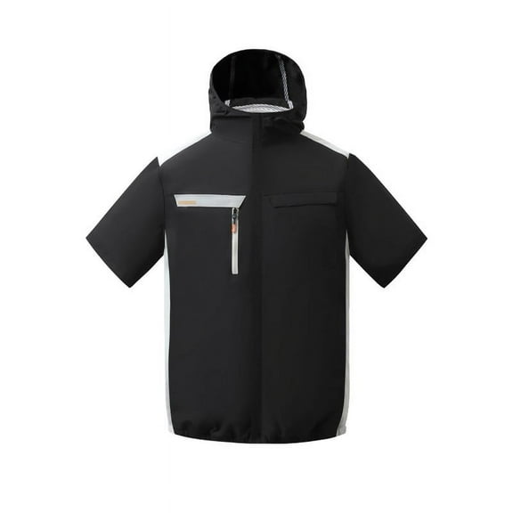 Mens Shirts Short Sleeve, Cooling Short Sleeve for Men Ice Cool Air Conditioned Shirt Lightweight Outdoor Workwear for Hot Summer