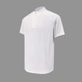 thumbnail image 1 of Mens Shirts Short Sleeve Men's Quarter Zip Athletic T-Shirt, Lightweight Breathable Short Sleeve Mock Neck Stretch Running Performance Tee Tops White L, 1 of 8