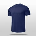 thumbnail image 1 of Mens Shirts Short Sleeve Men’s Short Sleeve T-Shirt Moisture Wicking Active Crewneck T Shirts Athletic Running Gym Workout Tee Tops Blue S, 1 of 8