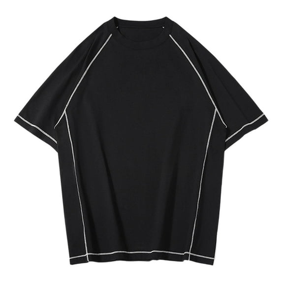 Mens Shirts Short Sleeve, Mens Big and Tall Swim Shirt Sun Protection UPF 50+ Rash Gard Quick Dry T-Shirt