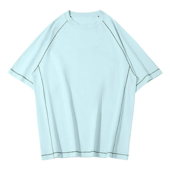 Mens Shirts Short Sleeve, Mens Big and Tall Swim Shirt Sun Protection UPF 50 Rash Gard Quick Dry T-Shirt