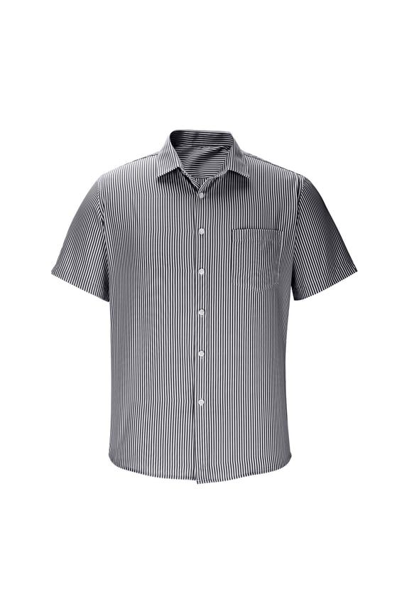 Mens Shirts Short Sleeve, Mens Solid Oxford Shirt Short Sleeve Dress Shirt Work Casual Button Down Shirts with Pocket