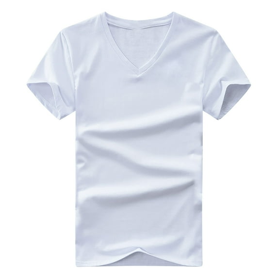 Mens Shirts Short Sleeve,Short Sleeve Shirts for Men,Men's-Neck Solid Color Short Sleeve Top Short Sleeve-Neck Blouses Shirts,Men Shirts Short Sleeve