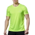 thumbnail image 1 of Mens Shirts Short Sleeve 's Sports Ice Silk Loose Fit Quick Dry Half Sleeved Shirt (Green XXXXL), 1 of 5