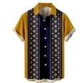 thumbnail image 1 of Mens Shirts Summer Vacation Tourism Beach Fashion Trend Leisure 3D Digital Printing Short Sleeve Button Down Tops, 1 of 5