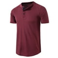 thumbnail image 1 of Mens Shirts Summer WAGOFF Short-sleeved Stand-up Collar Poio Shirt T-shirt Casual Sports Daily Top Blouse, 1 of 5