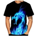 thumbnail image 1 of Mens Shirts Tank Tops Short Sleeve Crew Neck Print Casual Summer Tees #419 Black, 1 of 5