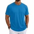 thumbnail image 1 of Mens Shirts Ultra Soft Plain Tshirts for Men Cooling Crew Neck Casual Basic Tee Shirt Undershirt Dark Green 2XL, 1 of 6