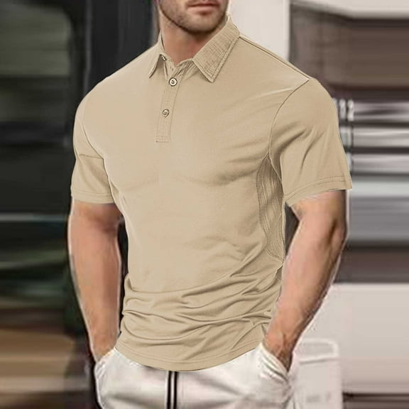Mens Shirts Under $10 Casual Shirts for Men Loose Fit Classic s Fashion Stretch Button Down Golf Shirts Moisture Wicking Tees Top