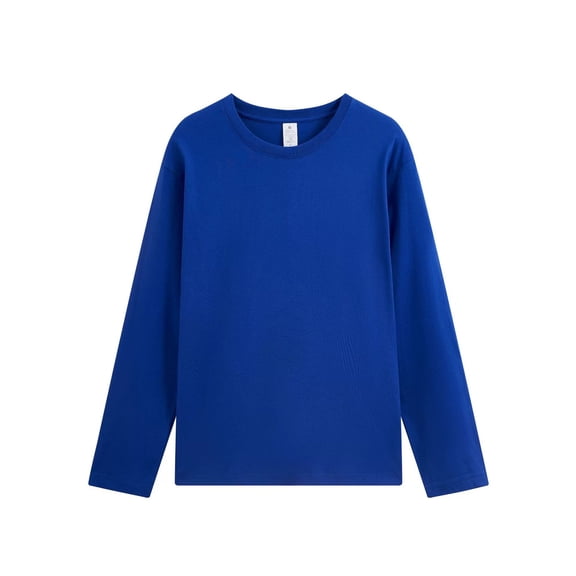 Mens Shirts Under $10 Heavy Cotton Long-Sleeved T-Shirt, The Same Autumn and Winter Bottoming Shirt for Men and Women
