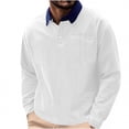 thumbnail image 1 of Mens Shirts Under $10 Men's Corduroy Sweatshirts Casual Long Sleeve Shirts Lightweight Quarter Button Collared Golf Tops, 1 of 9