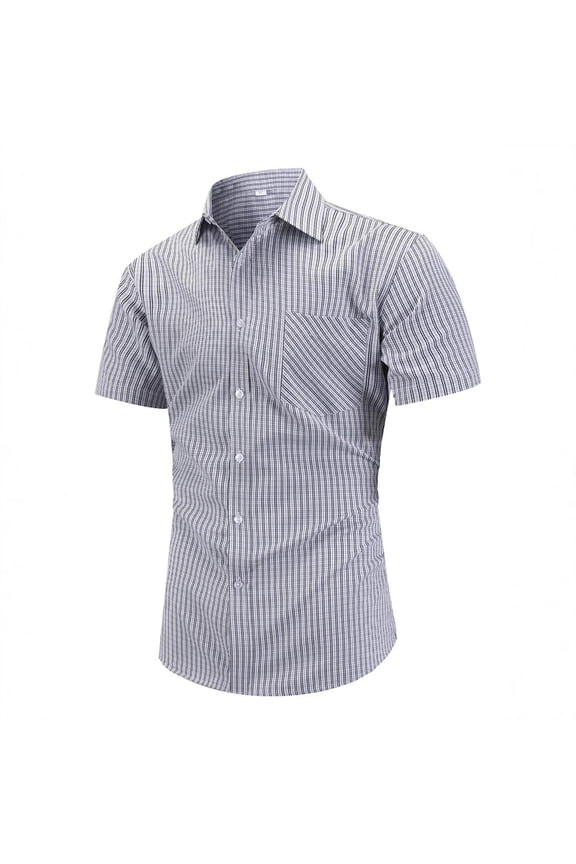 Mens Shirts Under $10 Men's Cotton Seersucker Button Down Shirt Casual Summer Beach Shirt