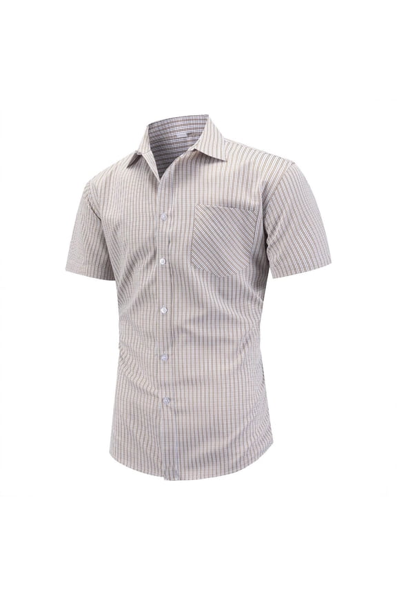 Mens Shirts Under $10 Men's Cotton Seersucker Button Down Shirt Casual Summer Beach Shirt
