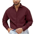 thumbnail image 1 of Mens Shirts Under $10 Men’s Dress Shirt Long Sleeve Button Down Collared Shirt for Business Casual Wedding Office Travel Daily Wear, 1 of 4