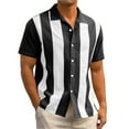 thumbnail image 1 of Mens Shirts Under $10 Men's Linen Shirts Short Sleeve Button Down Shirts Casual Vacation Beach Summer Tops Black XXL, 1 of 7