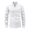 thumbnail image 1 of Mens Shirts Under $10 Men's Long Sleeve Stripes Shirts Casual Dress Shirt, 1 of 4
