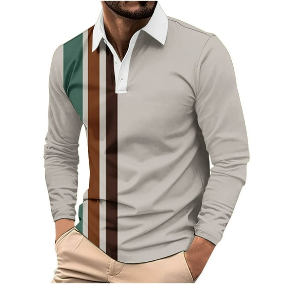 Mens Shirts Under $10 Men's Summer Shirts Casual Striped Short Sleeve Tees Trendy Button Collared V Neck Slim Fit Tops
