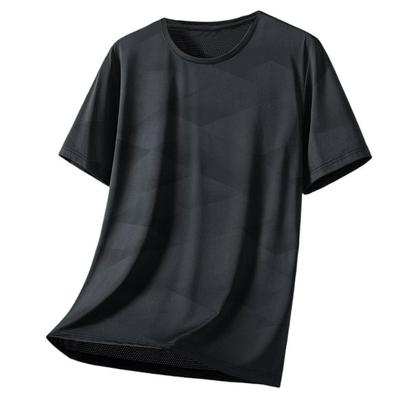 Mens Shirts Under $10 Men's UPF 50 Sun Shirts Short Sleeve Quick Dry UV Protection Rash Guard Tops Fishing Hiking Running Shirt Outdoor Black XL