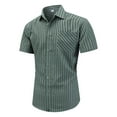 thumbnail image 1 of Mens Shirts Under $10 Mens Checkered Shirts Summer Chemise Homme Button Up Short Sleeve Shirt Men Blouse, 1 of 6