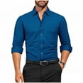 thumbnail image 1 of Mens Shirts Under $10 Mens Dress Shirts Long Sleeve Business Casual Button Down Shirts Regular Fit Formal Shirts, 1 of 6