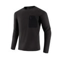 thumbnail image 1 of Mens Shirts Under $10 Mens Long Sleeve Shirt for Winter Autumn Fleece Lined Thermal Pullover Tops Performance Fishing Tee with Zip Pocket, 1 of 7