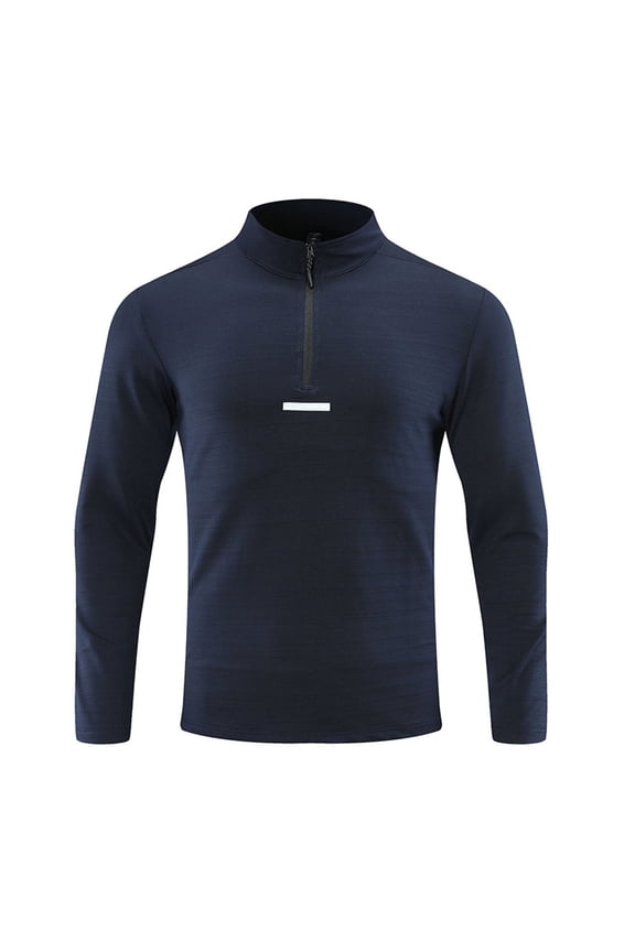 Mens Shirts Under $10 Mens Quarter Zip Pullover Sweatshirts Cycling Running Jerseys Long Sleeves Mountain Bike Shirts Athletic Base Layer