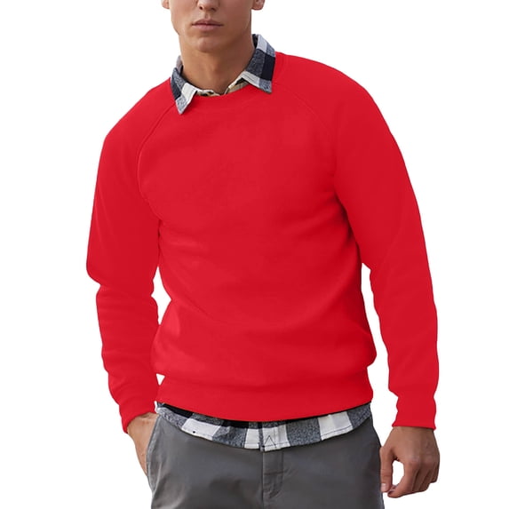 Mens Shirts Under $10 Mens Sweatshirts Trendy Color Block Raglan Sleeve Pullover Teen Boys Basic Crewneck Athletic Hoodie Relaxed Fit Comfy