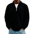 thumbnail image 1 of Mens Shirts Under $10 Sweatshirts for Men Long Sleeve Waffle Shirts Quarter Zip Loose Pullover Tops Lightweight Textured Trendy Sweatshirts, 1 of 3