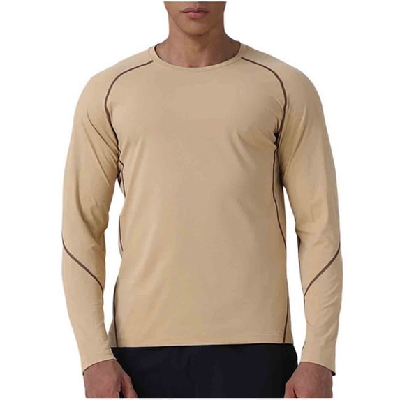 Mens Shirts Under $10 UPF 50+ Loose Cut Long Sleeve Rashguard Swim T-Shirt