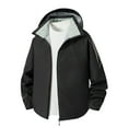 thumbnail image 1 of Mens Shirts Under $10 Waterproof Jackets for Men Lightweight Windbreaker Raincoat Hooded Outdoor Hiking Coats Zip Up Jacket, 1 of 6