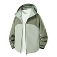 thumbnail image 1 of Mens Shirts Under $10 Waterproof Jackets for Men Lightweight Windbreaker Raincoat Hooded Outdoor Hiking Coats Zip Up Jacket, 1 of 6