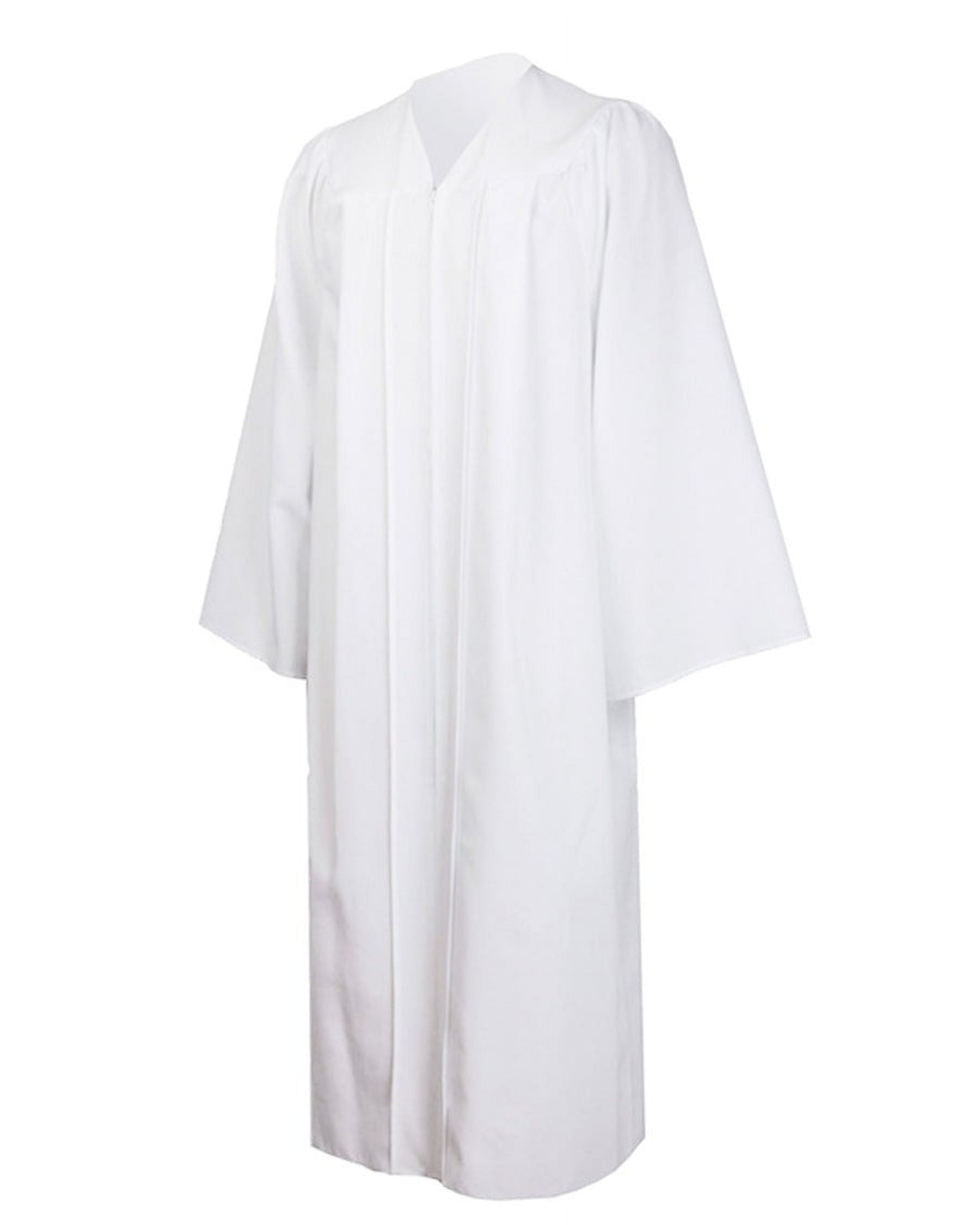 Mens Shirts Gifts for Men Unisex Choir Robes For Church Baptism Officiant Confirmation Costume,Graduation Gown Pastor &judges Robe White Polyester M
