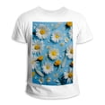 thumbnail image 1 of Mens Shirts,Womens Shirts,T Shirts for Women,Mens T Shirt,White Daisy Yellow Flower,M, 1 of 5