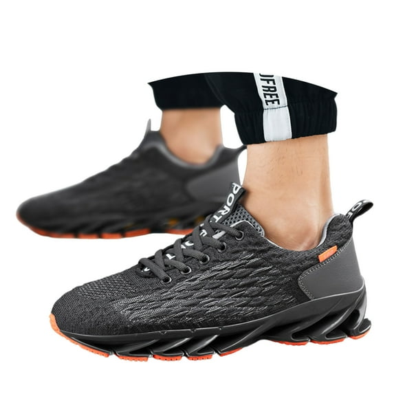 Mens Shoes,And WoFashion Lightweight Breathable Sports Running Tennis Walking Gym Leisure Trainers,Shoes for Men,Grey,10