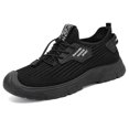 thumbnail image 1 of Mens Shoes,Athletic Running Shoes Lightweight Breathable Mesh Upper Soft Sole Comfortable Walking Tennis Sneakers for Casual Work Wear,Shoes for Men,Black,9, 1 of 9