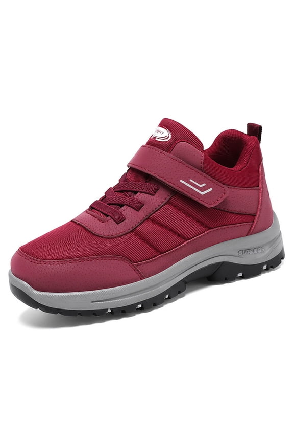 Mens Shoes,Athletic Walking Sneakers Lightweight Hook Loop Closure On Casual Outdoor Footwear for Everyday Comfort And Style,Shoes for Men,Red,8.5